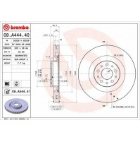 COPPIA DISCHI FRENO BREMBO ANT FOR FIAT 500L (351-352) 1.4 MM305