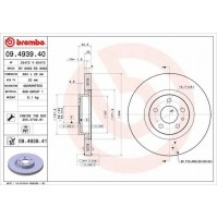 COPPIA DISCHI FRENO BREMBO ANT FOR FIAT 500L (351,352) 0.9