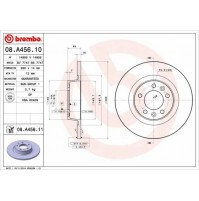 COPPIA DISCHI FRENO BREMBO ANT FOR AUDI A2 (8Z0) MM256