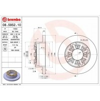 COPPIA DISCHI FRENO BREMBO POST FIAT FOR IVECO DAILY II 40-12