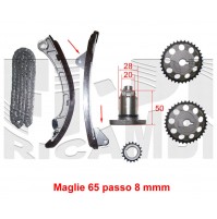 KIT CATENA DISTRIBUZIONE 7PZ TOYOTA COROLLA 16 16V KW81CV110 MOT 3ZZ FE