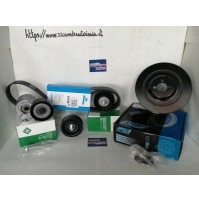 KIT CINGHIA SERVIZI E PULEGGIA ALBERO MOTORE FOR FIAT CROMA 1.9 D MULTIJET