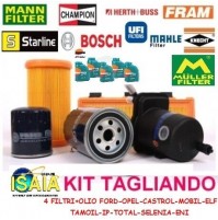 KIT TAGLIANDO FILTRI + 5 LITRI OLIO CASTROL EDGE 5W30 FOR AUDI A3 8P1 2.0TDI