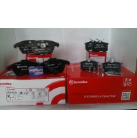 SUPER KIT DISCHIPATTINI FRENO ANTPOST BREMBO AUDI A38P120TDI 103KW BKD BMM